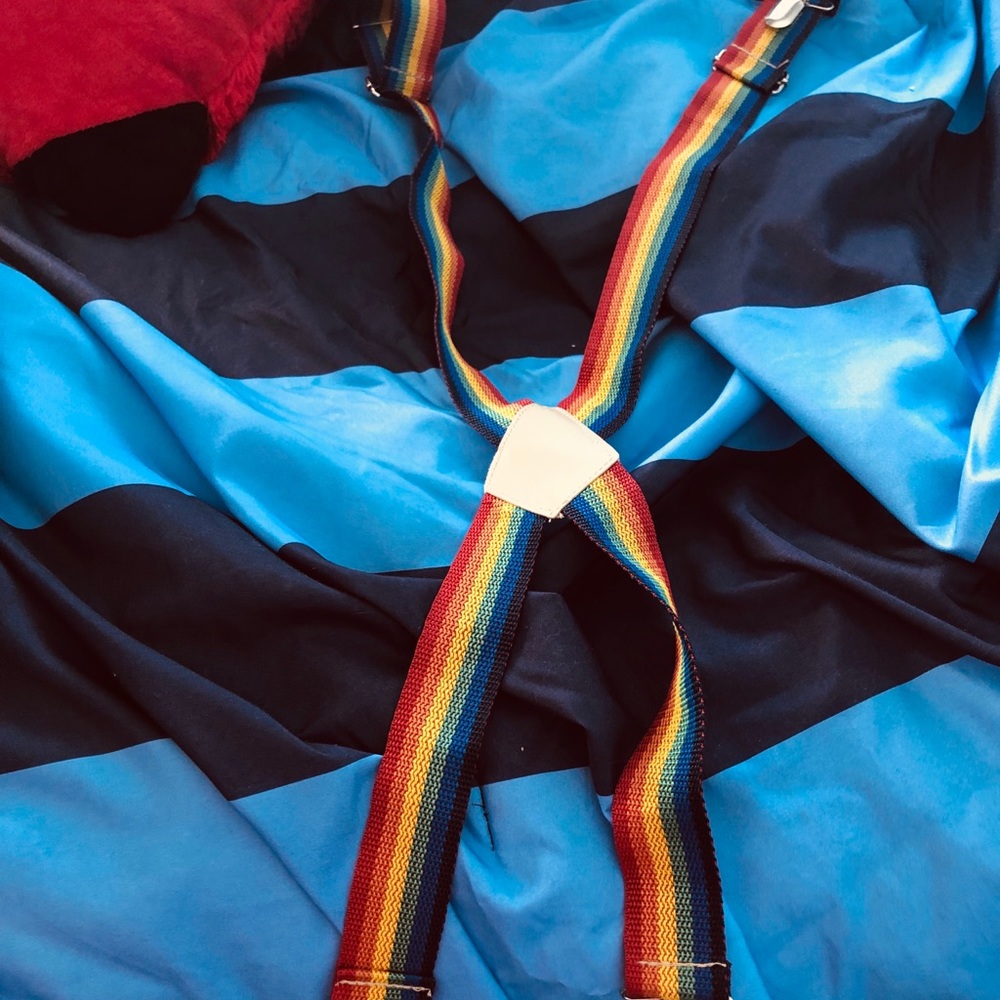 Rainbow suspenders